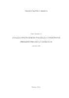 Analiza financijskog položaja i uspješnosti - primjer poduzeća Čateks d. d.