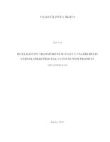 Inteligentni transportni sustavi u unapređenju tehnoloških procesa u cestovnom prometu