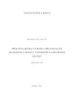 Procjena rizika na radu i organizacija sigurnosti u hotelu s osvrtom na sigurnost gostiju