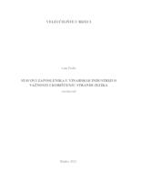 Stavovi zaposlenika u vinarskoj industriji o važnosti i korištenju stranih jezika