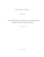 prikaz prve stranice dokumenta Unapređenje prodaje primjenom gerilskog marketinga