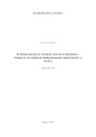 prikaz prve stranice dokumenta Interna revizija proračunskih korisnika - primjer Akademije primijenjenih umjetnosti u Rijeci