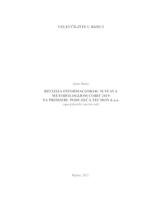 prikaz prve stranice dokumenta Revizija informacijskog sustava metodologijom COBIT 2019 na primjeru poduzeća TECMON d.o.o.